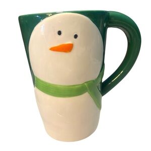 Green Snowman Mug